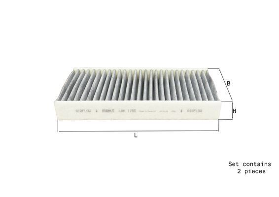 LAK1156/S Фільтр салону (MAHLE)