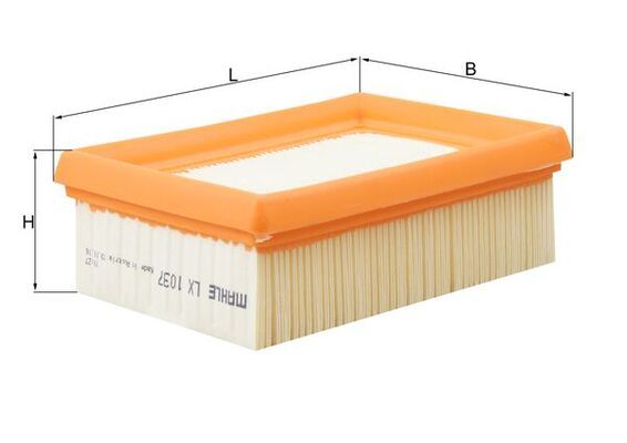 LX1037 Фільтр повітря (MAHLE)