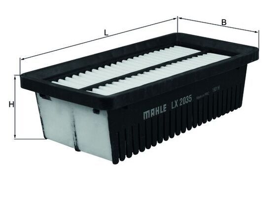 LX2035 Фільтр повітря (MAHLE)