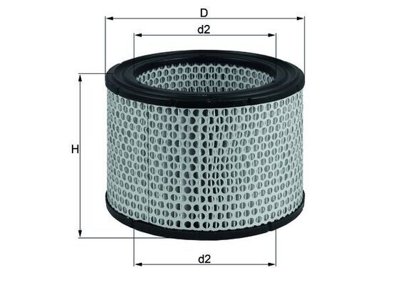 LX248 Фільтр повітря (MAHLE)