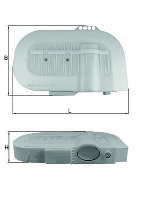 LX2810 Фільтр повітря (MAHLE)