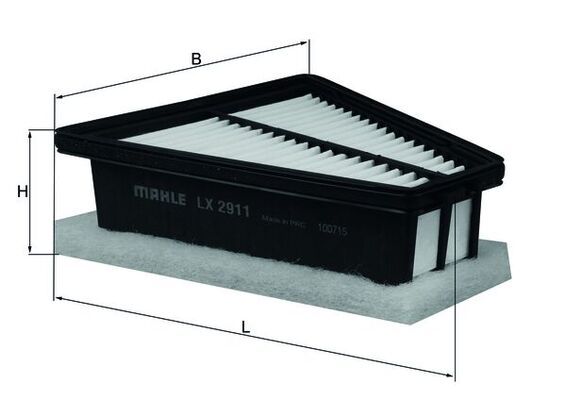 LX2911 Фільтр повітря (MAHLE)