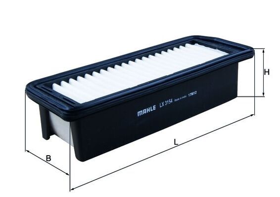 LX3154 Фільтр повітря (MAHLE)
