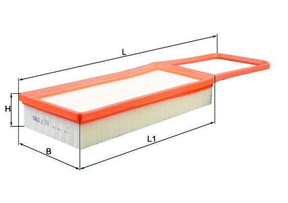 LX3249 Фільтр повітря (MAHLE)