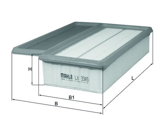 LX3345 Фільтр повітря (MAHLE)
