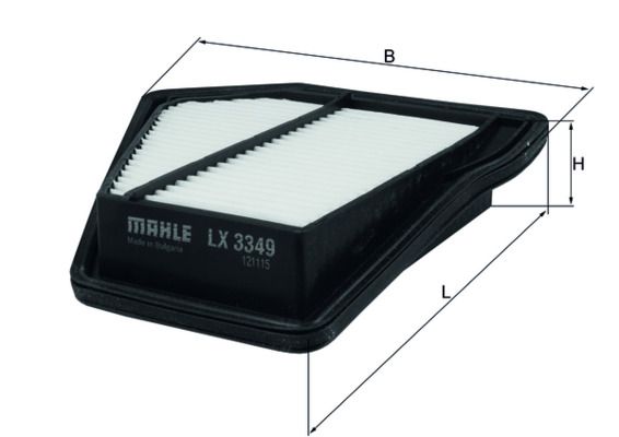 LX3349 Фільтр повітря (MAHLE)