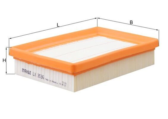 LX3536 Фільтр повітря (MAHLE)