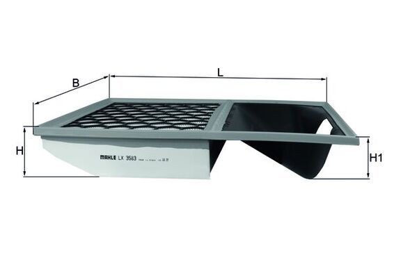 LX3583 Фільтр повітря (MAHLE)