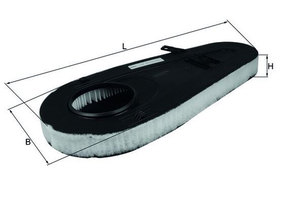 LX3598 Фільтр повітря (MAHLE)