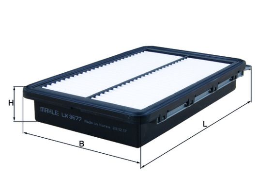 LX3677 Фільтр повітря (MAHLE)
