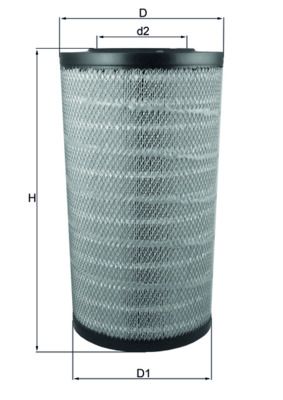 LX3753 Фільтр повітря (MAHLE)