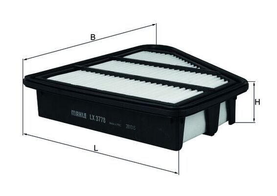 LX3778 Фільтр повітря (MAHLE)