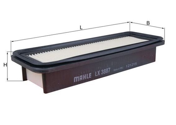 LX3887 Фільтр повітря (MAHLE)