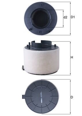 LX4249 Фільтр повітря (MAHLE)