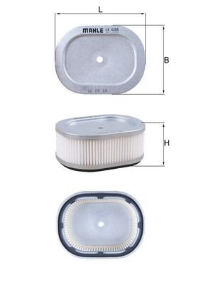 LX4255 Фільтр повітря (MAHLE)