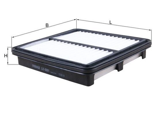 LX4301 Фільтр повітря (MAHLE)