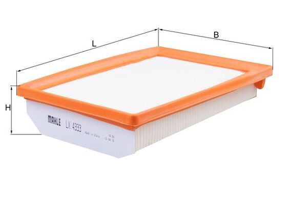 LX4333 Фільтр повітря (MAHLE)