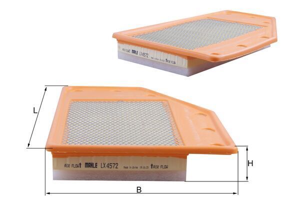 LX4572 Фільтр повітря (MAHLE)