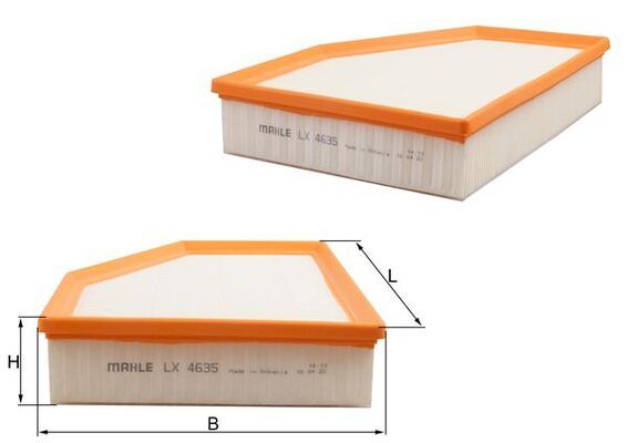 LX4635 Фільтр повітря (MAHLE)