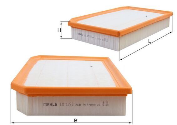 LX4783 Фільтр повітря (MAHLE)