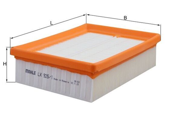 LX925/1 Фільтр повітря (MAHLE)