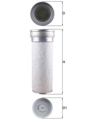 LXS361 Фільтр повітря (MAHLE)