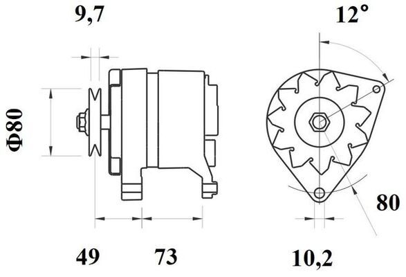 MAHLE MG123 Генератор