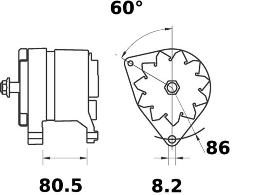 MAHLE MG212 Генератор