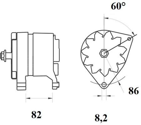 MAHLE MG216 Генератор