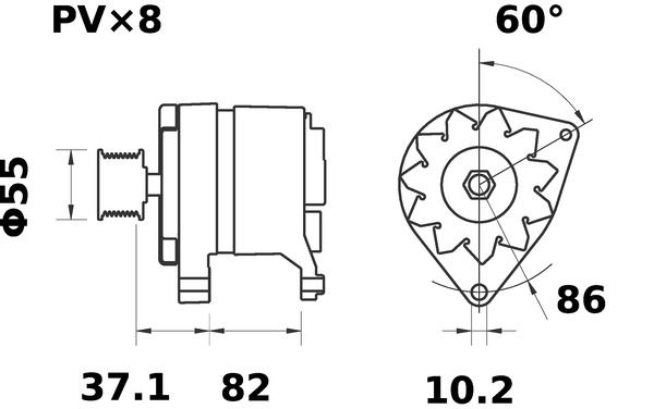 MAHLE MG223 Генератор