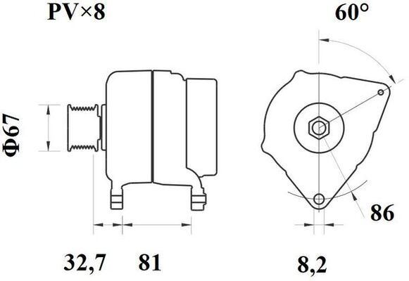 MAHLE MG246 Генератор