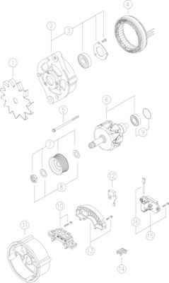 MAHLE MG258 Генератор