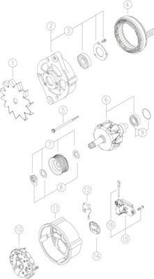 MAHLE MG313 Генератор
