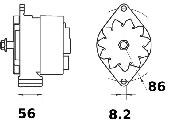 MAHLE MG313 Генератор