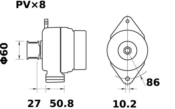 MAHLE MG327 Генератор