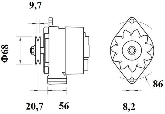 MAHLE MG396 Генератор