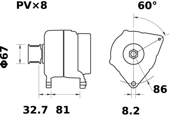 MAHLE MG404 Генератор