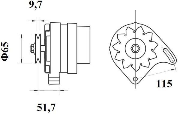 MAHLE MG432 Генератор