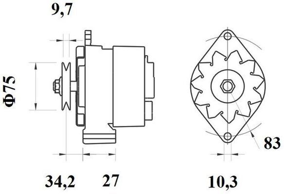 MAHLE MG478 Генератор