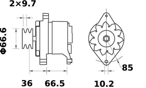MAHLE MG580 Генератор