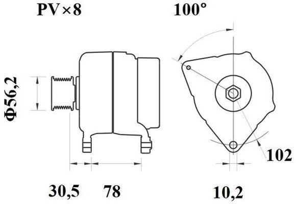 MAHLE MG776 Генератор