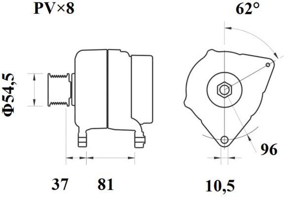 MAHLE MG812 Генератор