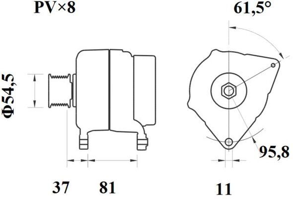 MAHLE MG813 Генератор