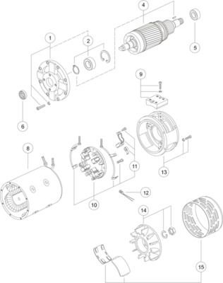 MAHLE MM198 Електродвигун
