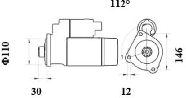MAHLE MS1007 Стартер