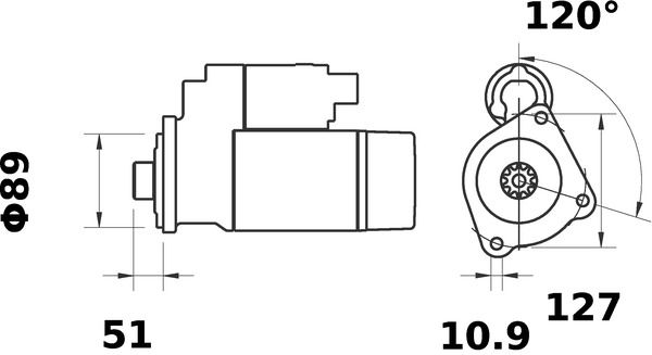 MAHLE MS139 Стартер