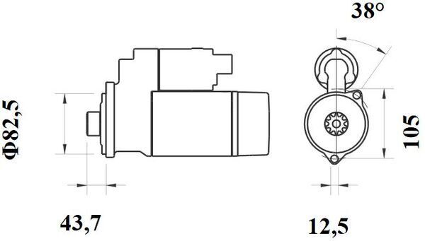 MAHLE MS140 Стартер