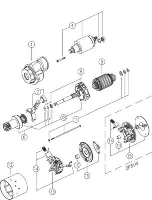 MAHLE MS140 Стартер