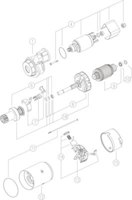 MAHLE MS209 Стартер