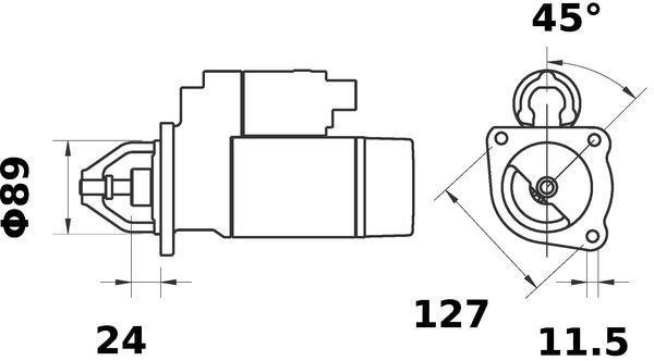 MAHLE MS271 Стартер